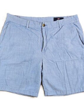 Vineyard Vines Men's Chino Shorts, Blue Size 36 Club Shorts Casual Preppy Summer